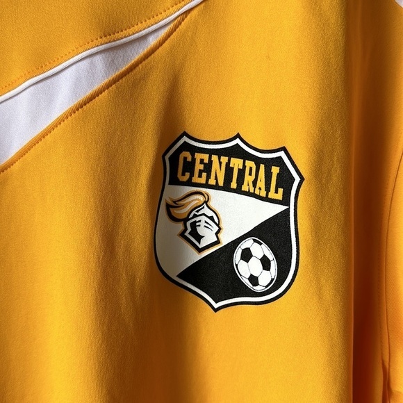 UNDER ARMOUR Central Knights Yellow Short Sleeve Soccer Jersey - Picture 4 of 5